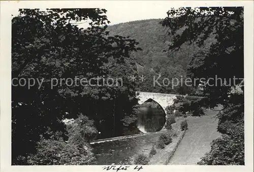 Wendefurth Historische Bodebruecke Kat. Altenbrak