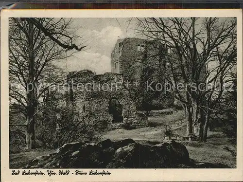 Bad Liebenstein Ruine Kat. Bad Liebenstein