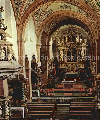 Steinfeld Pfalz Basilika mit Grab des Heiligen Hermann Josef Kat. Steinfeld