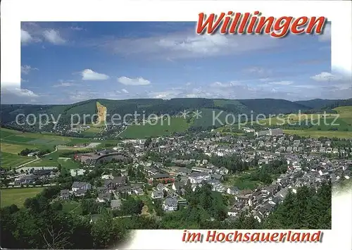 Willingen Sauerland Fliegeraufnahme Kat. Willingen (Upland)