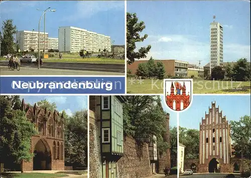 Neubrandenburg Leninstrasse Haus der Kultur und Bildung Wiekhaeuser Stargarder Tor Kat. Neubrandenburg