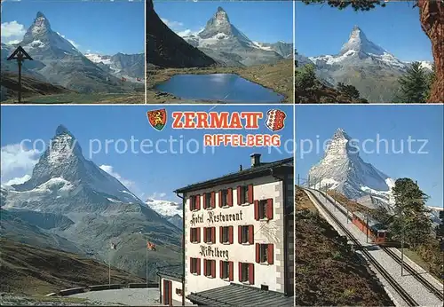Zermatt VS Riffelberg Bergbahn Matterhorn Kat. Zermatt