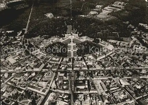 Karlsruhe Baden Schloss Fliegeraufnahme