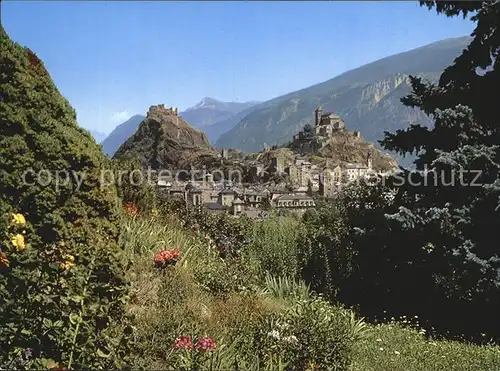 Sion VS les chateaux de Valere et Tourbillon Kat. Sion