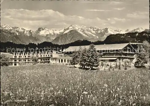 Sonthofen Oberallgaeu Alpen Moor und Kneippbad Sonnenalp Kat. Sonthofen