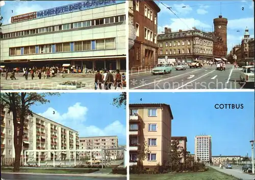 Cottbus Konsument Warenhaus Ernst Thaelmann Platz Forster Strasse Leipziger Strasse Kat. Cottbus