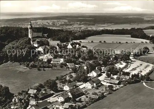 Andechs Kloster am Ammersee Fliegeraufnahme Kat. Andechs