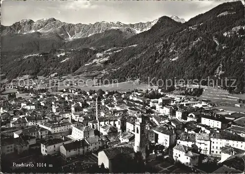 Poschiavo Fliegeraufnahme Kat. Poschiavo