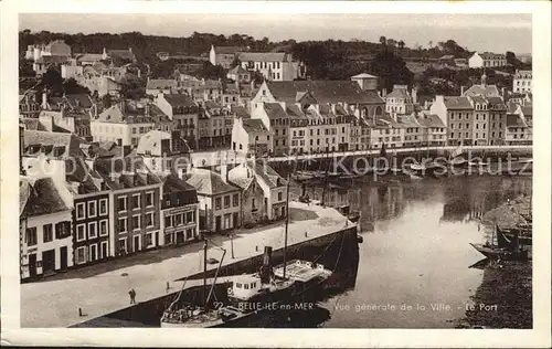 Belle Ile en Mer Vue generale de la Ville le Port