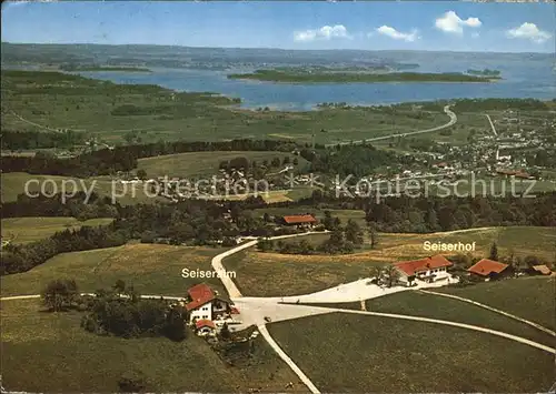 Seiseralm Chiemgau Fliegeraufnahme Kat. Chiemsee