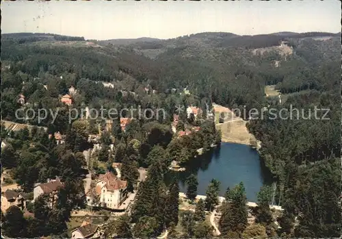 Bad Sachsa Harz Fliegeraufnahme mit See Kat. Bad Sachsa