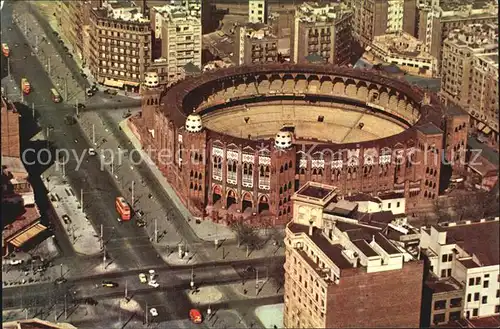 Barcelona Cataluna Vista aerea de la plaza de toros Monumental Kat. Barcelona