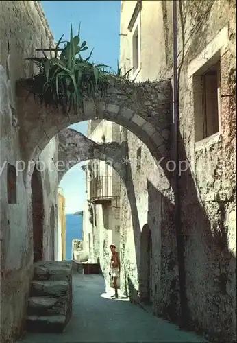 Gargano Vieste Gasse / Italien /Italien