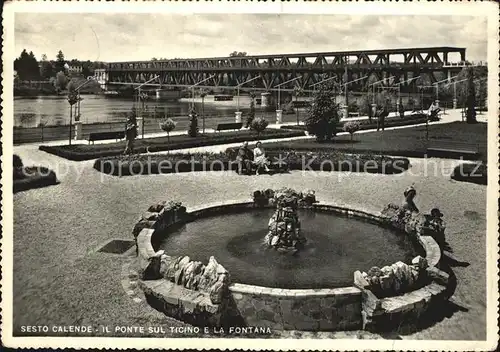 Sesto Calende Ponte sul Ticino la Fontana Kat. Varese