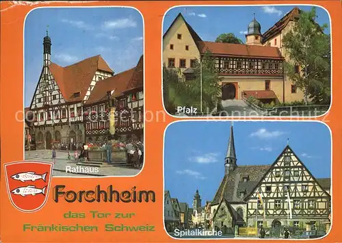 Forchheim Oberfranken Pfalz Spitalkirche Rathaus Kat. Forchheim