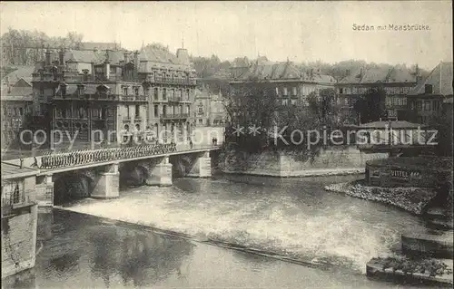 Sedan Ardennes Maasbruecke Pont de la Meuse Kat. Sedan