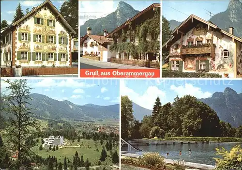 Oberammergau Tegernsee Teilansichten Kat. Oberammergau