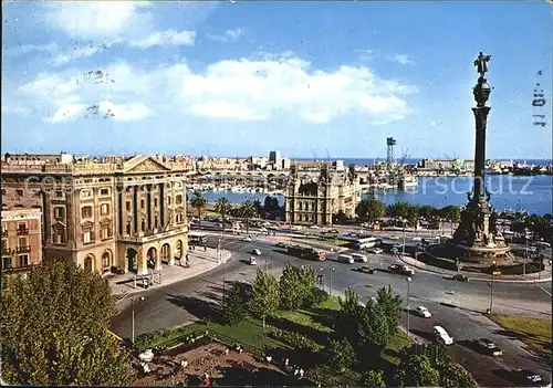 Barcelona Cataluna Columbus Denkmal Kat. Barcelona