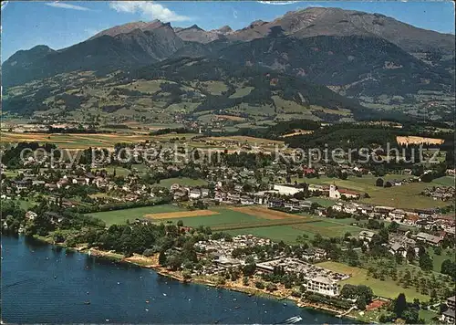 Seeboden Kaernten am Millstaettersee Fliegeraufnahme Kat. Seeboden Millstaettersee