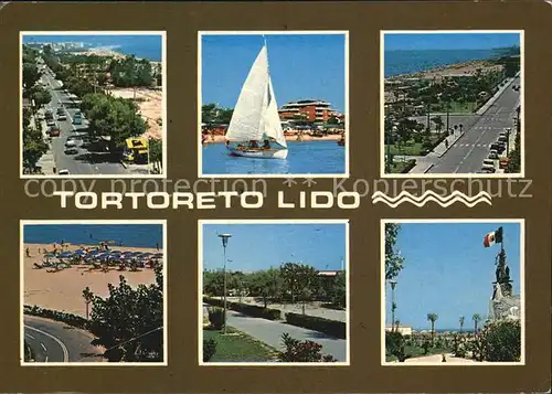 Tortoreto Lido Strassenpartien Segeln Strand