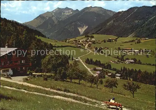 Hinterthiersee Panorama Blick gegen Sonnwendjoch Mangfallgebirge Kat. Thiersee Tirol