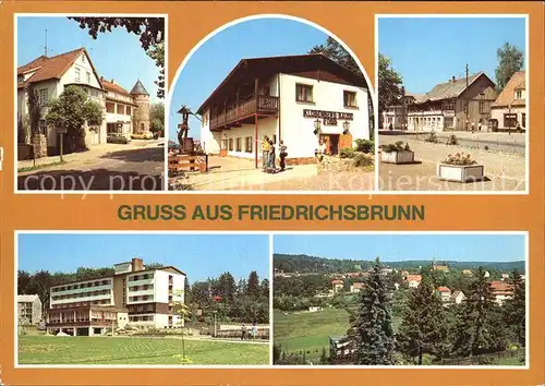 Friedrichsbrunn Harz HO Gaststaetten Klobenberg Baude uebersicht FDGB Bettenhaus Kat. Friedrichsbrunn