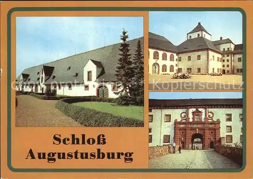 Augustusburg Schloss Stallgebaeude Kuechenhaus Nordportal Kat. Augustusburg