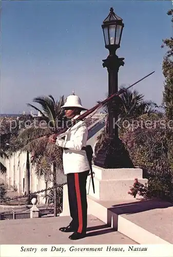 Nassau Bahamas Sentry on Duty Uniform Government House