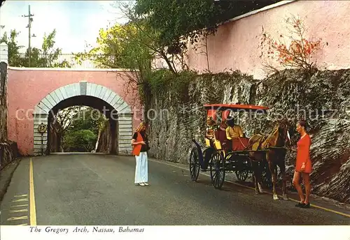 Nassau Bahamas The Gregory Arch Pferdedroschke