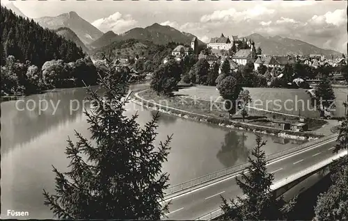 Fuessen Allgaeu Lechbruecke Stausee Breitenberg Edelsberg Kat. Fuessen