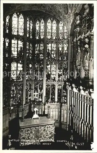 London Battle Britain Memorial Chapel Westminster Abbey Kat. City of London