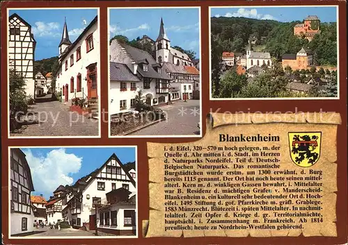 Blankenheim Eifel Kirche Schloss Ortsansichten Kat. Blankenheim