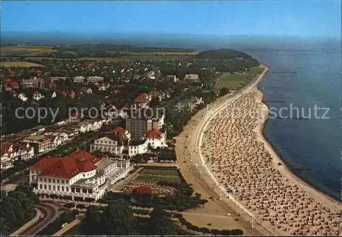 Travemuende Ostseebad Strand Luftaufnahme Kat. Luebeck