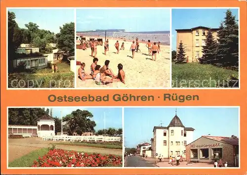 Goehren Ruegen FDGB Urlaubersiedlung Strand Konzertgarten Kat. Goehren Ostseebad Ruegen