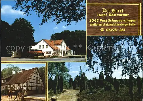 Schneverdingen Hotel Restaurant Hof Barrl Kat. Schneverdingen