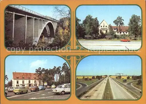 Hermsdorf Thueringen Hermsdorfer Kreuz Teufelstalbruecke Mitropa Autobahnhofel Kat. Hermsdorf Thueringen