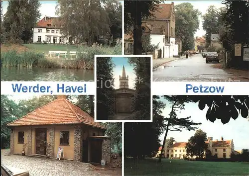 Petzow Werder Havel Cafe Alte Schmiede Schloss Lenne Park Kat. Werder