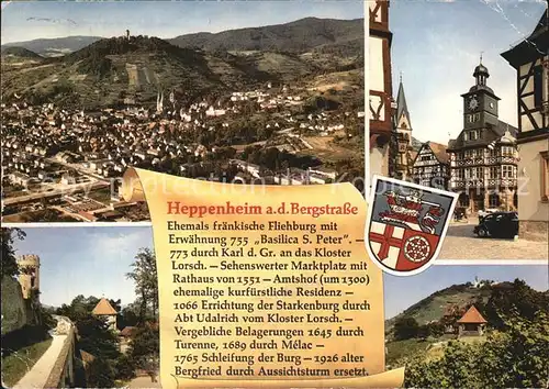 Heppenheim Bergstrasse Panoramen Kat. Heppenheim (Bergstrasse)