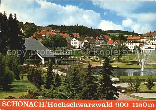 Schonach Schwarzwald Ortsansicht  Kat. Schonach im Schwarzwald