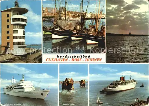 Cuxhaven Nordseebad Dose Duhnen Wappen von Hamburg Wartenfahrt Radarturm Kat. Cuxhaven