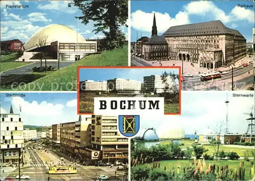 Bochum Planetarium Rathaus Stadtmitte Sternwarte Kat. Bochum