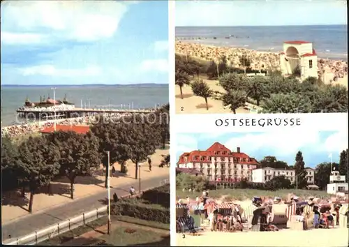 Ahlbeck Ostseebad Seebruecke Bansin Strand Kat. Heringsdorf Insel Usedom