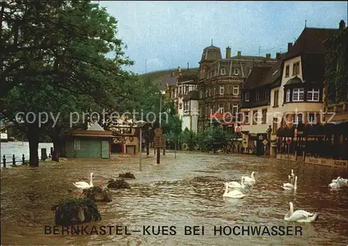 Bernkastel Kues Moselufer Hochwasser Kat. Bernkastel Kues