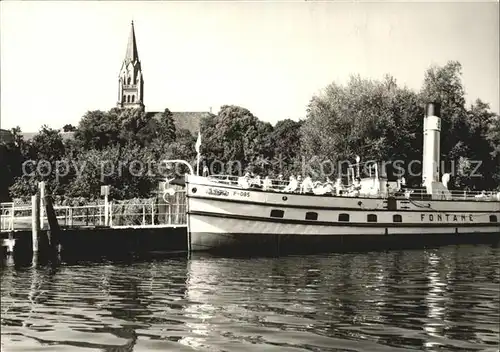 Roebel Mueritz Dampferanlegestelle Kat. Roebel Mueritz