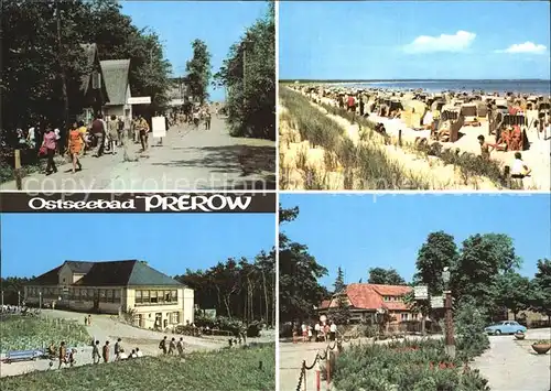 Prerow Ostseebad Strand Ortsansichten Kat. Darss