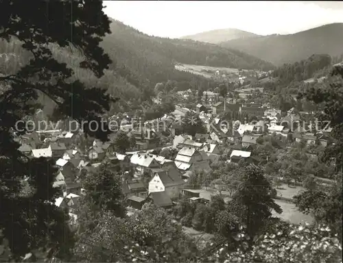 Sitzendorf Thueringen Panorama Kat. Sitzendorf Schwarzatal