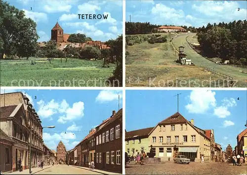 Teterow Mecklenburg Vorpommern Bergring Otto Grotewohl Strasse Malchiner Tor Rostocker Tor Kat. Teterow