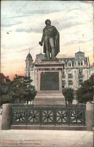 Strassburg Elsass Kleberdenkmal Monument Kleber Statue Kat. Strasbourg