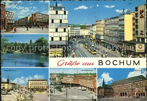 Bochum Rathaus Hauptbahnhof Berliner Platz Kat. Bochum