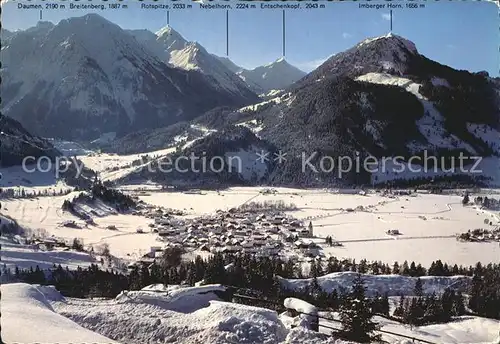 Bad Oberdorf Jochkanzel Entschenkopf Rotspitze Kat. Bad Hindelang